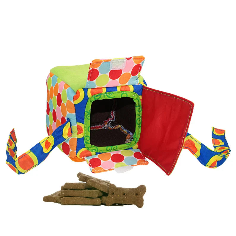 Interactive Dog Toy, Treat Dispenser & Dog Puzzle Game - Knots Of Fun, Fun Dog Toys, Gift for Dog Mom, Dog Toys, Gift for Dog Lover