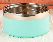 Engraved Stainless Steel Pet Bowl: Custom Insulated Dog Food and Water Bowl